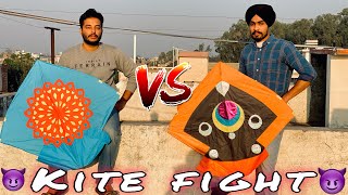 Kite flying 😱 monofil gold vs monokite🔥 kite fight😈 go india go review  desi patangbazi [upl. by Helprin]