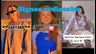 Recopilación de signos zodiacales Tik Tok  Things of girls [upl. by Idona]