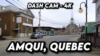 🚗 Scenic Drive Through Amqui Quebec 🏞️  4K Travel Adventure in La Matapédia [upl. by Aldridge177]