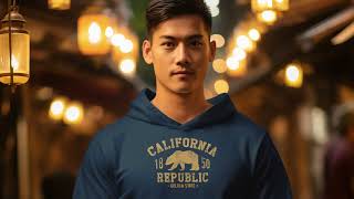 California Republic Hoodie Bear logo [upl. by Ezechiel]