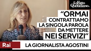 Sciopero Rai la giornalista Agostini quotOrmai contratto la parola da mettere nel pezzoquot [upl. by Atirb]