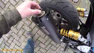 2015 Yamaha XJR 1300 Akrapivic exhaust [upl. by Haliehs971]