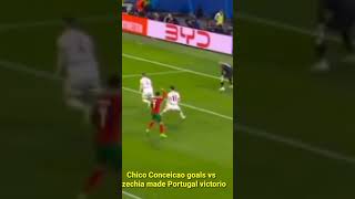 Chico Conceicao goals vs Czechia made Portugal victorious shorts football euro2024 [upl. by Nevsa914]