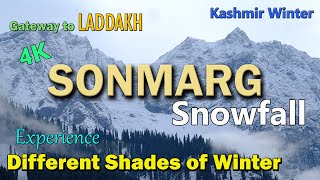 Sonmarg Kashmir in Winter  Snowfall Gateway to Laddakh  Complete trip Tips l Winter latest [upl. by Akenat]