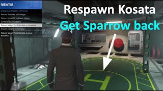 How to get Kosatka amp its Sparrow heli back quickly in GTA Online [upl. by Ellennaj654]