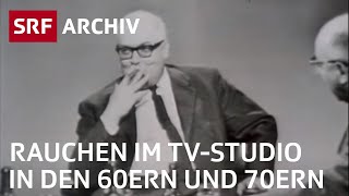 Rauchen als Selbstverständlichkeit im TV  Fernsehen früher  SRF Archiv [upl. by Sasnett]