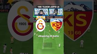 Türk Telekom eSüperlig 20Hafta vs Kayserispor 12 eafc24 fc24 galatasaray ktzn91 [upl. by Heyra]