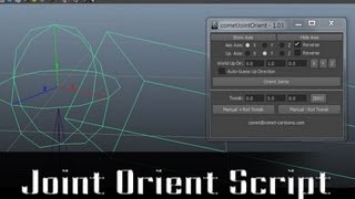 Joint Orient Script  Autodesk Maya [upl. by Arda299]