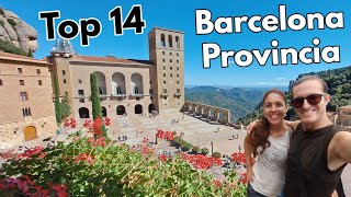 🔴 Los 14 LUGARES más Bonitos que ver en BARCELONA PROVINCIA CATALUÑA 4K  España [upl. by Yelhsa]