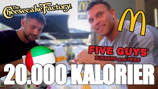 20000 CALORIE CHALLENGE IN DUBAI  EPIC Cheat Day  Man VS Food [upl. by Nalyr]