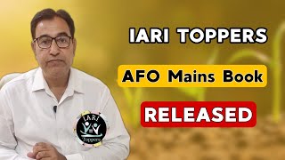 AFO Mains 202223 Books By IARI Toppers  Agriculture Field Officer Notes amp Coaching [upl. by Amalie847]