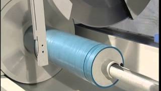 Roll cutter or slitter for nonwoven fabrics amp plastics Ribbon and tapes slitting machine [upl. by Gnanmas]