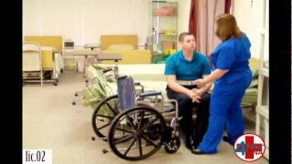 Transfer From Bed to Wheelchair [upl. by Rorke]