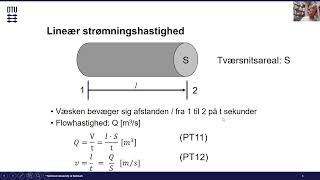 DTU 28021 Lektion 12 Flow tryk og hastighedsberegninger [upl. by Dasi959]