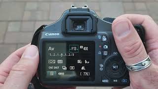 How to Change the Aperture or Fstop on a Canon DSLR [upl. by Larrabee801]