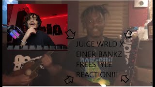 JUICE WRLD X EINER BANKZ FREESTYLE REACTION AMAZING [upl. by Ahseat]