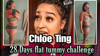 HICE EL RETO DE Chloe ting 28 DAYS FLAT TUMMY CHALLENGE ChloetingChallenge 💪Logean C [upl. by Nileek]