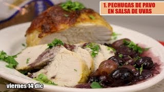 1PECHUGAS DE PAVO EN SALSA DE UVAS [upl. by Aivirt]