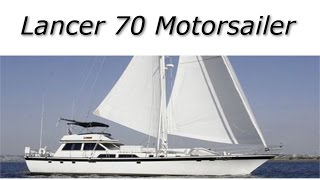 Lancer 70 Motorsailer Yacht For Sale Walkthrough [upl. by Ynohtnacram]