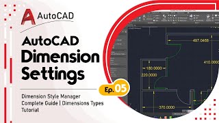 AutoCAD Dimensions Setting  Dimension Style Manager Complete Guide  Dimensions Types Tutorial [upl. by Danielle]