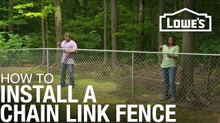 How to Install a Chain Link Fence [upl. by Andra]