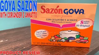 ✅ Goya Sazon With Coriander amp Annatto 141 oz Sazon con Culantro y Achiote 2 packs🔴 [upl. by Ennaoj]