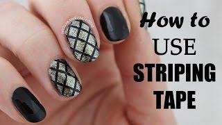 5 Nail Art Using Striping Tape Beginners Series [upl. by Melva]