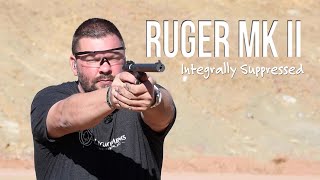 Integrally Suppressed pistol  Ruger Mark II [upl. by Alimhaj]