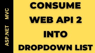 MVC CALL Consume WEB API Dropdown List ASPNET MVC Dropdownlist [upl. by Toiboid]