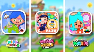 MIGA WORLD VS AVATAR WORLD VS TOCA BOCA WORLD  MIGA  PAZU  TOCA BOCA [upl. by Corb197]