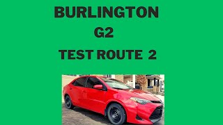 Burlington G2 Test Route 2 Mock Test [upl. by Aramak772]