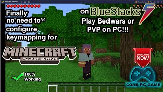 How to play Minecraft PE on PC  Finally bluestacks come with Minecraft PE official settings [upl. by Nilyam649]