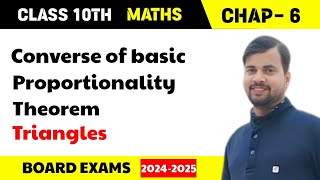 Triangles  Theorem Converse of Basic Proportionality Theorem Class 10 cbse [upl. by Leesen]