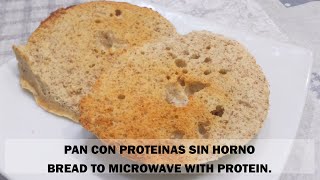 🍞 Como hacer pan casero sin horno 1 MINUTO 🍞 Receta de pan casero al microondas facil y rapido [upl. by Aokek222]