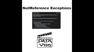 How To Debug Null Reference Exceptions [upl. by Wolpert741]