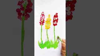 Flower Stick 🍡 Acrylic painting for kids flower painting art shortsart artwork pipafuntv [upl. by Irv]