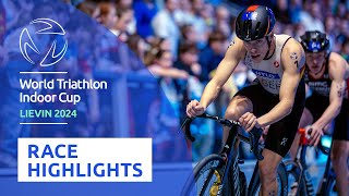 EXTENDED HIGHLIGHTS 2024 World Triathlon Indoor Cup Lievin [upl. by Garges]