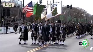 🍀Happening Now🍀 St Patricks Day parade steps off in downtown Chicago [upl. by Breeze]