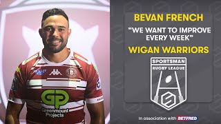 Wigan Warriors Bevan French eyes up more success in 2024 Betfred SuperLeague season [upl. by Aidahs]