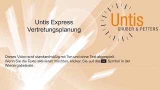 Untis Express  Vertretungsplanung [upl. by Graaf]