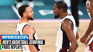 🇺🇸 USA vs Serbia 🇷🇸  Mens basketball FULL Semifinal  Paris Replays [upl. by Nnylsia]