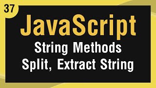 Learn JavaScript In Arabic 37  Strings Methods  Split A String [upl. by Fortunato]