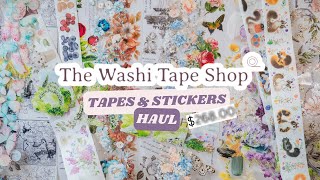 The Washi Tape Shop Haul  Vintage Floral amp Cute Washi amp PET Tapes ✨ [upl. by Oriole]