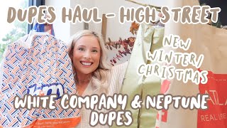 NEW WINTERCHRISTMAS DUPE HAUL  High Street Vs White Company BampM Matalan Tesco amp Next [upl. by Hildy]