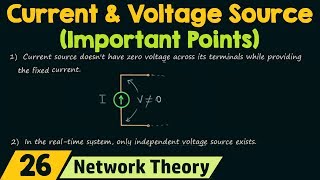 Current amp Voltage Source Important Points [upl. by Chally180]