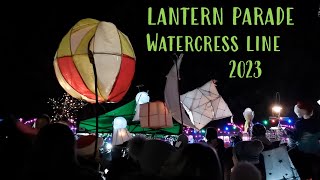 Lantern Parade at The Watercress Line Alresford 2023  Steam Train Illuminations [upl. by Ramel493]