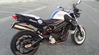 BMW F800R Chris Pfeiffer Edition Akrapovic Exhaust Sound [upl. by Elvah290]