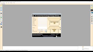 Air cooled heat exchanger design software  Example 3 condensing service steam  Air heat exchanger [upl. by Enyrhtac]