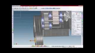 Gearbox Animation with Creo ElementsDirect [upl. by Nallak]