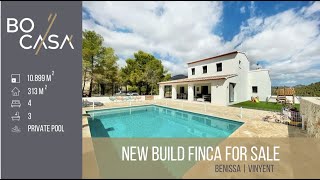 Newbuild FINCA for sale in BENISSA  Partida Vinyent [upl. by Tully5]